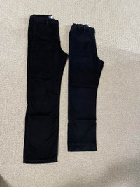 2 Boys Children’s Place Black Uniform Chino Pants (Size 16)