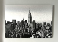 IKEA KOPPARFALL METAL SURFACE PRINTED CITY SKYLINE WALL PICTURE