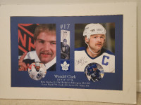 Wendel Clark  Toronto Maple Leafs signed poster/photos.