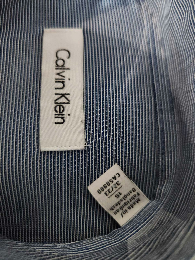 3 NEW Calvin Klein SIZE 15 Dress Shirts bundle deal w/ Tags in Men's in Hamilton - Image 4