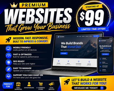 PREMIUM WEBSITES STARTING AT $99 | 647-795-0110 | WEB DESIGN, View more