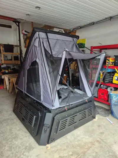 Aluminum - Fits any 5.5' full size bed, Tundra, Ford, etc.. NO LADDER NEEDED! Rooftop Pickup Truck C...