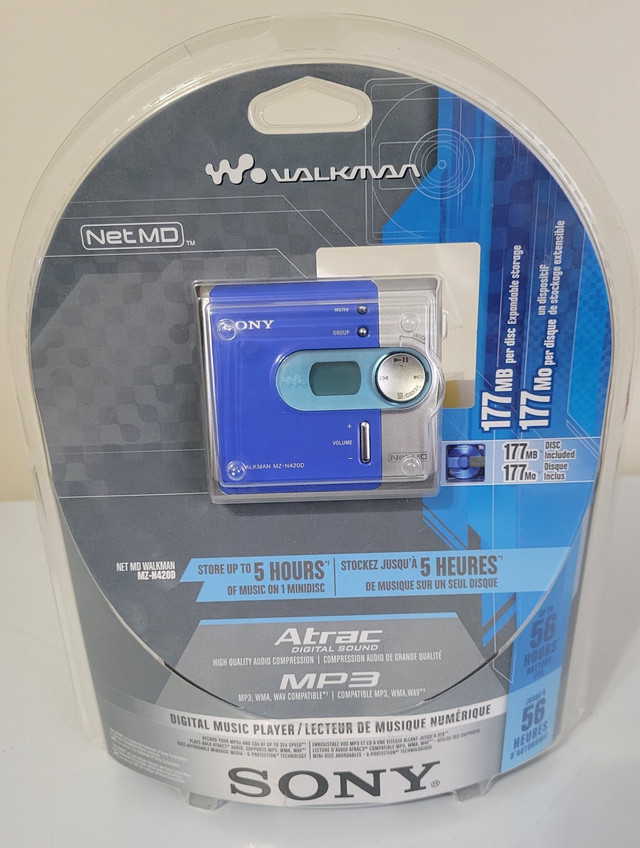 Brand New Sony Net MD Walkman MZ-N420D Mini Disc Player in iPods & MP3s in Edmonton - Image 2