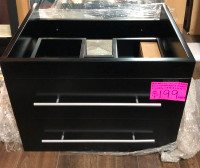 22 ½” Wall-Mounted Solid Oak Vanity Base Cabinet on Clearance $1