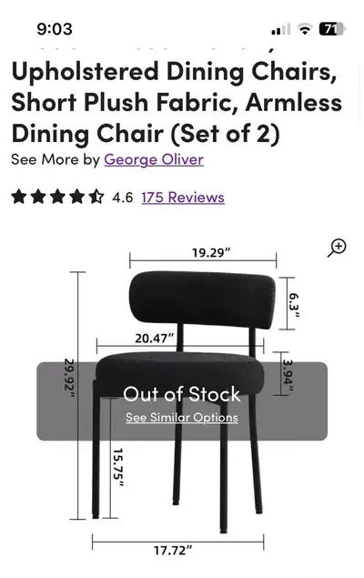 dining chair, View more