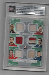 6 VINTAGE GOALIE GREATS JERSEY CARD