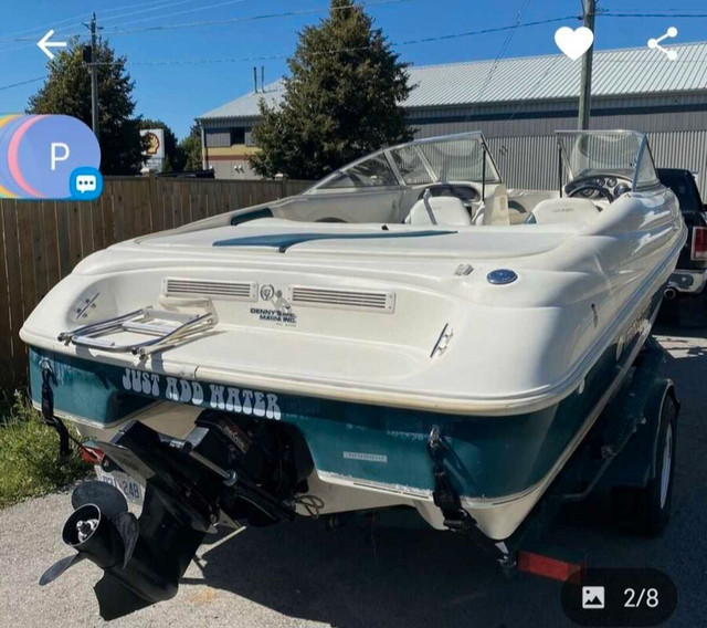 1998 Rinker Captiva/BR 4.3 V6 (190HP) in Powerboats & Motorboats in Hamilton - Image 4