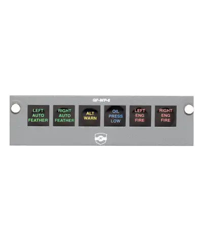 GO FLIGHT GF-WP-6 WARNING PANEL MODULE, View more