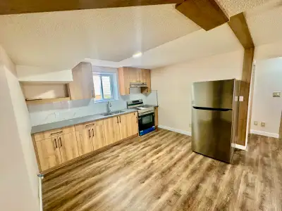 3 beds 1 bath basement suite