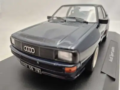 1985 Audi Sport Quattro SWB Dark Blue 1:18 Diecast Norev Rare, View more