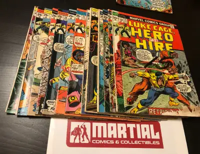 For sale: Luke Cage Hero For Hire, continues into Power Man, the Power Man and Iron Fist lot of 52 c...
