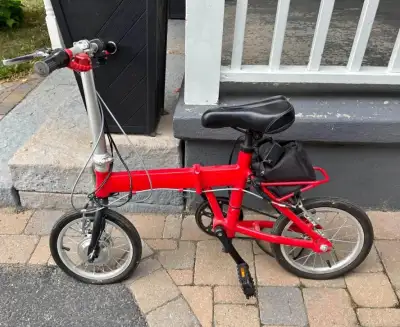 Folding mini electric bicycle Fresh battery installed 36v 30ah upgraded battery and charger Original...