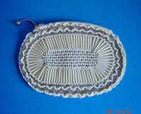 Exquisite 1930's Beaded Small Finger Hand Clutch Evening Bag