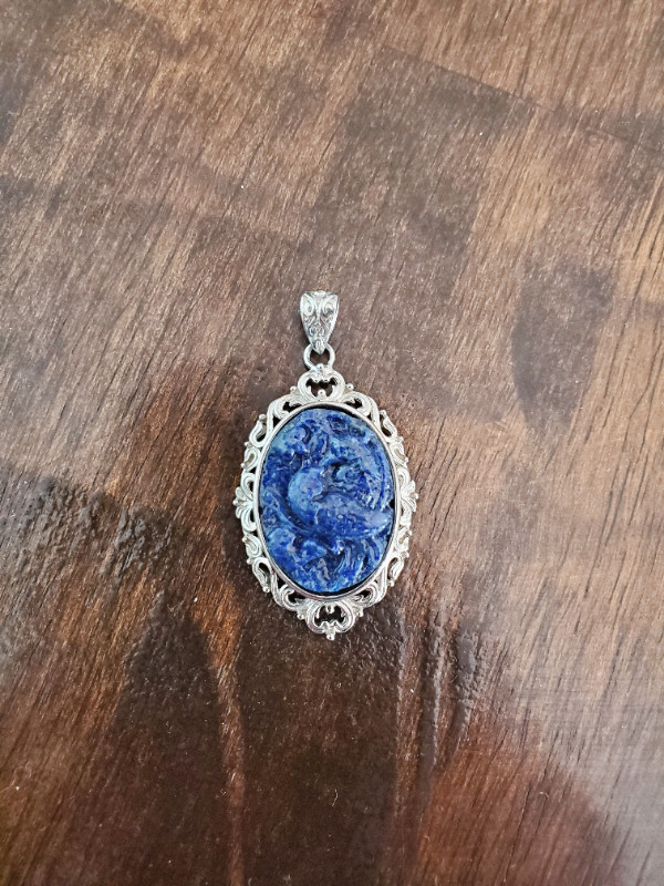 Lapis Lazuli gemstone pendant- NEW in Jewellery & Watches in Grande Prairie - Image 3