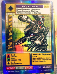 Vintage Digimon - Machinedramon Holo Card