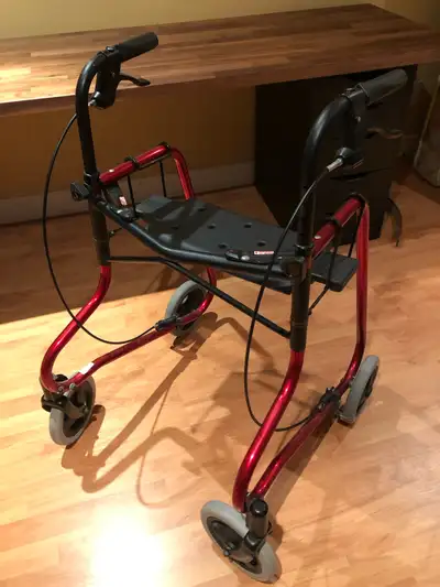 Portable Four-Wheeled “DOLOMITE” Rollator Walker with Seat, View more