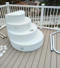 Above ground pool steps (wedding cake style) 