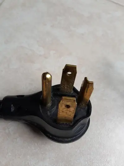 For sale : USED DRYER APPLIANCE "POWER CORD" 6 FEET LONG 30-AMP 4 PRONE 4-10AWG WIRES COPPER WIRE 24...