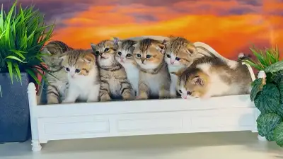 British Shorthair x Scottish Fold Kittens, View more