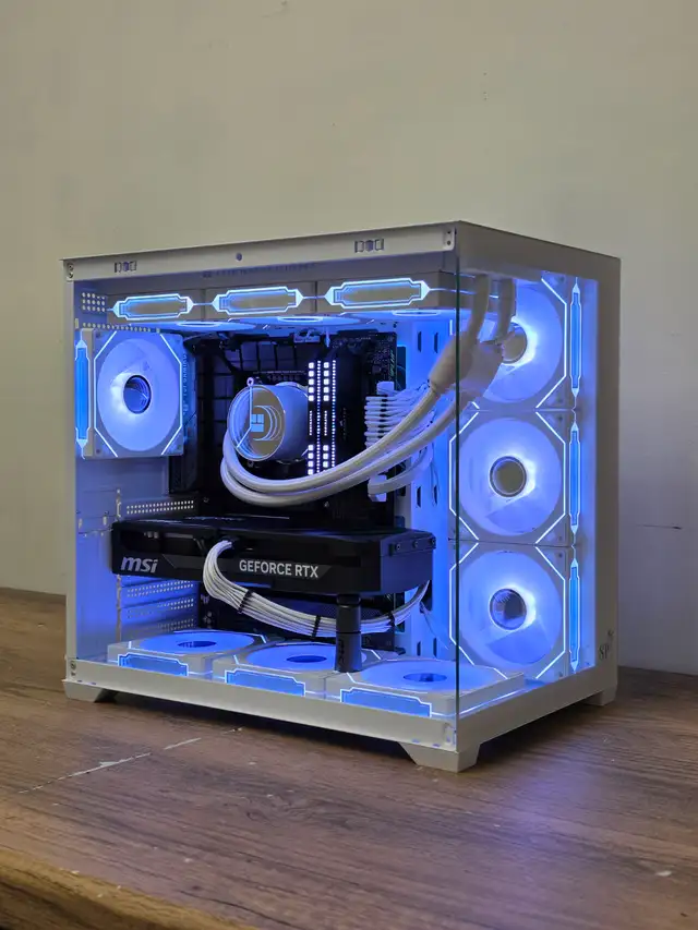 White RTX 5070ti Gaming PC┃Core i7 14700K ┃1TB NVMe┃32GB 7200MHZ in Desktop Computers in City of Toronto - Image 5