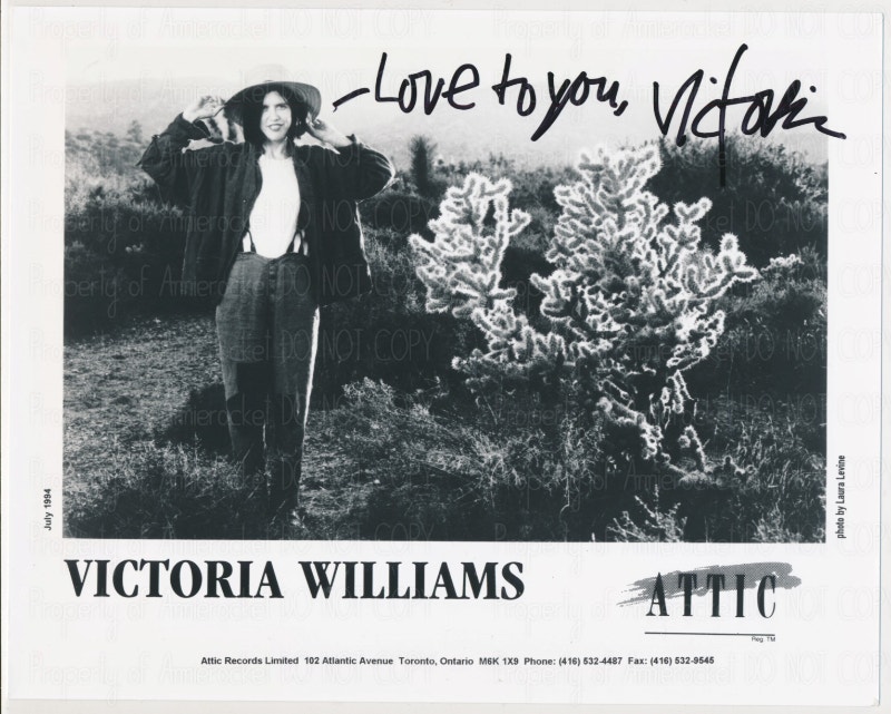 Victoria Williams Original Signed Attic Records Promo Photo-1994 | Arts ...