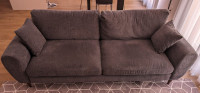 Jesse 3-Seater Sofa in Charcoal