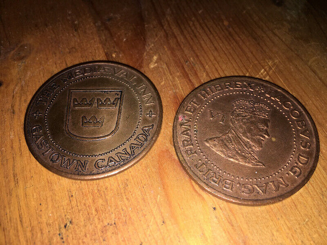 Advertising tokens The Mediaeval Inn Vancouver, British Columbia in Arts & Collectibles in Mississauga / Peel Region
