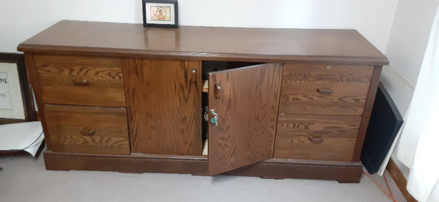 executive credenza -   Solid wood, MAKE OFFER in Desks in Bedford - Image 2