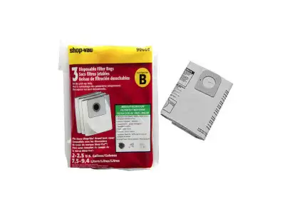 BRAND-NEW Shop-Vac 3-Pack Vacuum Bags (2 - 2.5 US Gallons), View more
