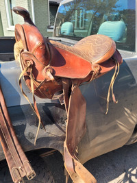 Western pony saddle, asking $85
