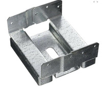 Post base connector. Steel. 6X6