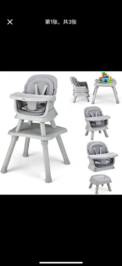 8 in 1 Baby High Chair, Convertible Highchair for Babies Toddler, View more