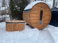 Red cedar Outdoor sauna