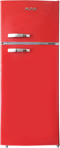 New RCA RFR786-RED 2 Door Apartment Size Refrigerator 7.5cu/ft
