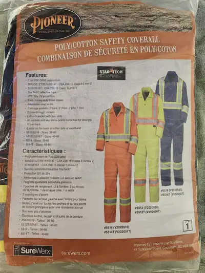 PIONEER COVERALL, SIZE 40, View more