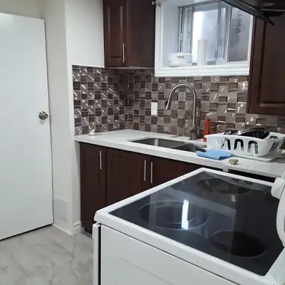 One furnished basement room available from May near Lawrence and Kannedy. Share the unit with one pe...