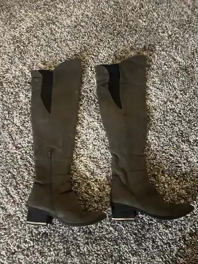 Faux leather boots, View more