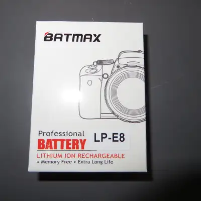 LP-E8 Battery for Canon EOS Rebel T2i T3i T4i T5i EOS 600D, 550D, 650D, 700D, Kiss X5, X4, Kiss X6,...