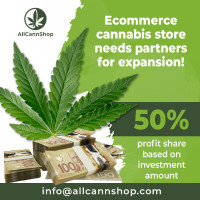 PARTNERS FOR ONLINE CANNABIS BUSINESS-50% PROFIT SHARE