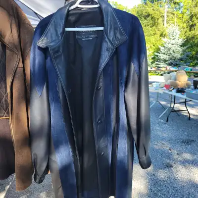 Leather coat, View more