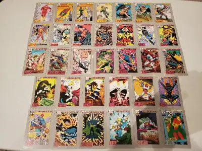 Various DC Comics Cards (44 Cards) RARE SKYBOX FIGURE CARDS, View more