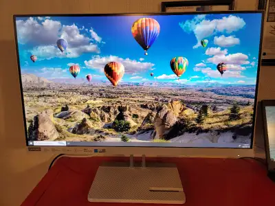 For sale a Lenovo L27e-40 27" FHD 100Hz 4ms VA LED FreeSync monitor (model 67ACKCC4US) - Cloud Grey)...