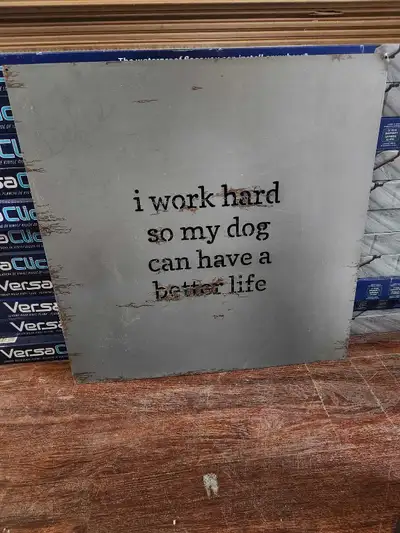 Metal Dog Sign, View more