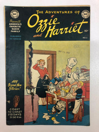 The Adventures of Ozzie and Harriet #3, 1950 DC Comic Book