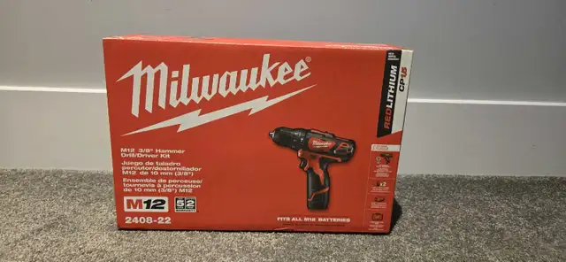BRAND NEW - Milwaukee M12 3/8" Hammer Drill/Driver Kit in Power Tools in Woodstock - Image 2