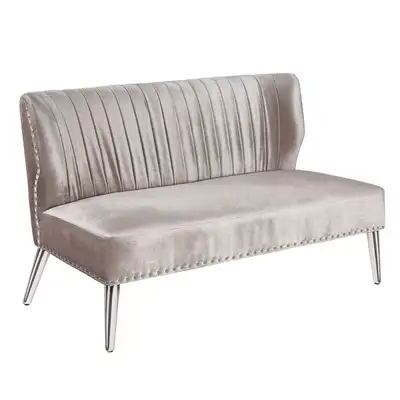 Contemporary style sofas in brand new condition. Used for staging. Grey premium velvet sofa. 53.1 x...