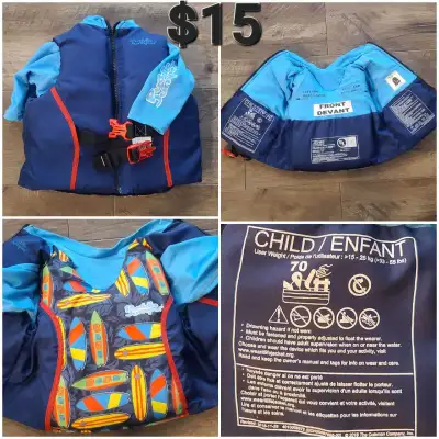This child's Puddle Jumper is designed for a user weight of 33-55 lbs (15-25 kg). It is in used, but...