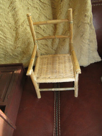 doll furniture wicker chair