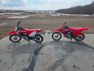 Selling as a pair, 2021 & 2022 Honda CRF 110 dirt bikes! One owner from new! Well cared for, always...