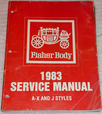 1983 Fisher Service Manual A-X J STYLES